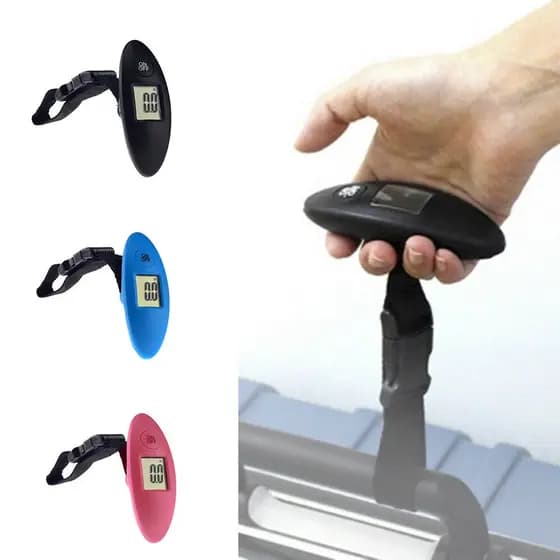 Balança Digital Portátil de Viagem 40kg Adequada para Pesagem de Bagagem e Uso Doméstico