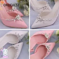 OKDEALS 1 Par De Sapatos De Noiva Decorações Femininos Broche Fivela De Encanto