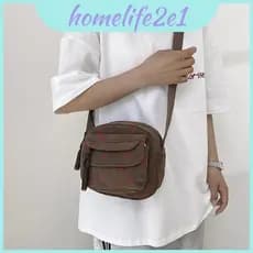 Minimalista Coreano Estilo Chique Bolsa Crossbody Nova Redonda Moda
