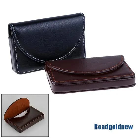 Rgbr Carteira De Couro Com Bolso Porta Cartão De Crédito / Identidade / Cartão De Visita Com Caixa