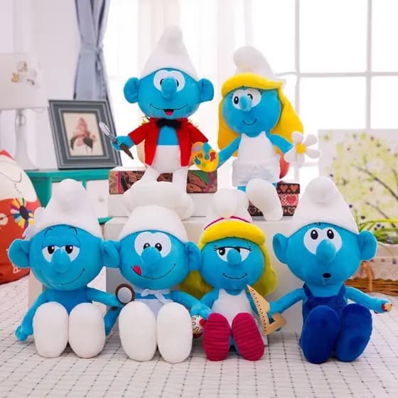 Adicionar À Lista De Desejos 40CM Boneca De Pelúcia Em Forma De Engenheiro Doll/Cartoon Smurfs/Children's Toys/Christmas