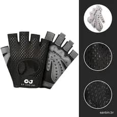 2 Pçs Luvas De Ciclismo De Meio Dedo Para Homens Mulheres Sílica Gel À Prova De Choque Respirável Esportes Fitness , Ant