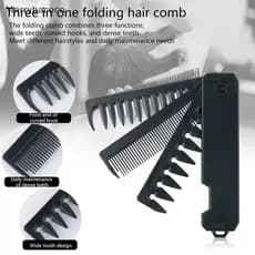 [MAR] Profissional 3 Em 1 Dobrável De Bolso Dente Largo Óleo Headb Bearding Barber Cabelo Clipperb Salon Ferramenta De E