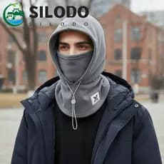 Boné De Pescoço Com Capuz SILODO , Chapéu Balaclava De Lã Cordão Mais Quente , Pulôver De Inverno Proteção De Ouvido De