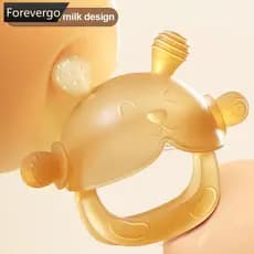 FOREVERGO Silicone Mordedor Criança Mastigar Brinquedos Sensoriais Anti Gota Pulso Mão Bebê Dentição Mitten Grau Aliment