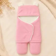 Saco de Dormir Bebê Ursinho com Sherpa e Velcro Quentinho Enxoval Inverno Perninhas Separadas