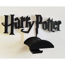 Suporte de Headset com gancho (Harry potter) Suporte headset com gancho Harry Potter suporte fone gamer parede organizad