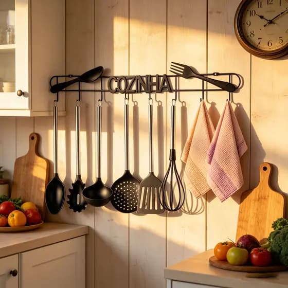 Conjunto de ganchos metálicos adequados para diversos usos na cozinha, banheiro e atrás de portas, em toda a casa, 45x4x