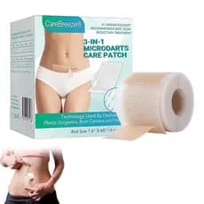 Curativo para microferimentos CareBreeze 3 em 1 (rolo de 1,6 polegadas x 60 polegadas - 1,5 metros), curativo profission