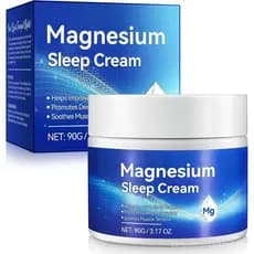 Creme de Magnésio, Creme Tópico de Magnésio com Sal Marinho Puro, Loção de Magnésio, Enriquecido com Óleo de Amêndoa, La