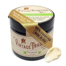 Creme para a pele à base de sebo de carne original, tradicional e retrô, praticamente sem fragrância, com um aroma muito