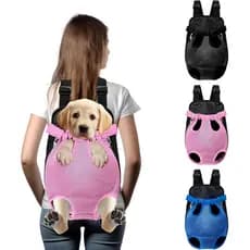 Mochila Transportadora para Cães e Gatos com Mãos Livres - Suporte Confortável com Pernas Ajustáveis - Design de Ajuste