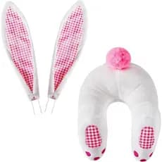 Kit de Guirlanda Decorativa de Páscoa com Rabo de Coelho, DIY, Rabo Fofo com Orelhas para Decoração de Parede de Casa, O