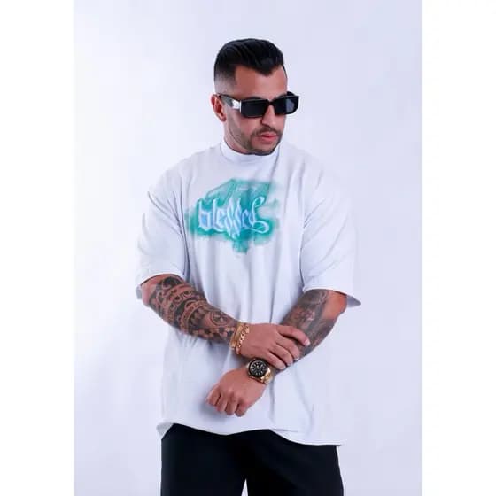 Camiseta Oversized Masculina Streetwear Premium Estampada