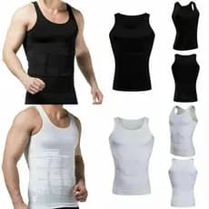 Camisa de Compressão Masculina para Emagrecimento, Controle de Abdômen, Roupa Modeladora Masculina