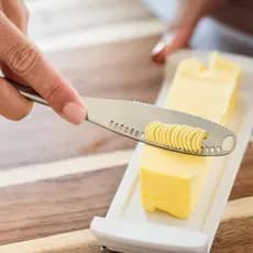 2 peças/4 peças de Faca de Manteiga Profissional Ultra-larga em Aço Inoxidável com Espátula, Multifuncional 3 em 1, Mode