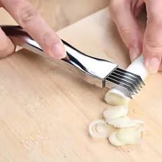 1 unidade de Cortador de Legumes Multifuncional em Aço Inoxidável - Ideal para Cebolas, Alho, Tomates - Cortador e Ralad