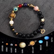 Pulseira Doze Constelações Universo Oito Planetas Pulseira Europa América