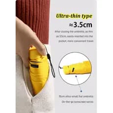 [Tamanho de Bolso] 6-Fold Umbrella/Capsule Umbrella/Pocket Umbrella Mini Guarda-Chuva/Guarda-Chuva Dobrável/Guarda-Chuva