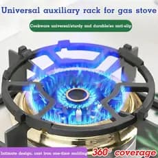 【Acessório Prático】Suporte para Fogão a Gás Grelha de Ferro Fundido 4/5 Garras Antiderrapante