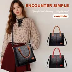 【Ideal para Viagens】Bolsa de Ombro com Relevo de Alta Qualidade, Estilo Versátil/Bolsa Transversal