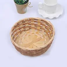 [Feito à Mão] [Material Sustentável] [Estilo Artesanal] Cesta de Frutas/Bambu/Ecológico/Organização