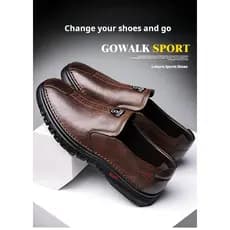 【Perfeito Para Caminhar】Men's breathable leather casual shoes for walking/Sapatos/Casual/Couro/Leve
