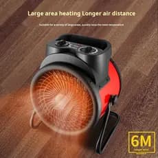 【Ideal para Banheiro】Industrial HighPower Electric Heater With Metal Shell/Aquecedor para Casa/Termoventilador/Pequeno e