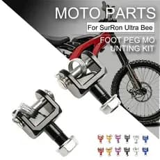 Acessórios Da Motocicleta Para Surron Light Bee X & S CNC Alumínio Pé Peg Suporte De Montagem Segway X160 X260 Footpeg