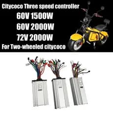 Controlador De Onda Senoidal De Três Velocidades Para Scooter Elétrica 60V 1500W 2000W 72V 2000W Peças De Acessórios Mod
