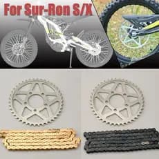 Para Sur-Ron Surron Luz Abelha Sx Motocicleta Elétrica 42T 48T 58T Disco Dental 102L 106L 112L Corrente Fora Da Estrada