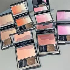 FAICCIA Yunzhiyao Gradiente Blush Perolado Fino Piscando Reparação Cor Expandida Tricolor Blush Sombra Uma Paleta Multiu
