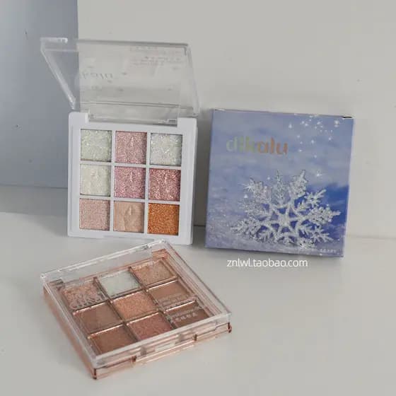 Flash para o fim completo perolado nove cores sombra diamante floco de neve polarizado lantejoulas gelo princesa maquiag