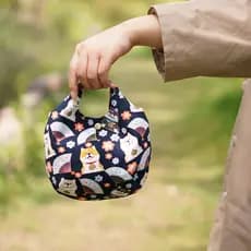 Ins bolsa fofa pequena bolsa de cosméticos bolsa de embreagem bolsa feminina Casual bolsa de pano artesanal bolsa de omb