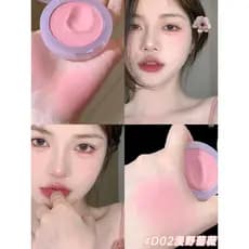 Girassol blush creme lama psiquiatra expansão cor blush roxo azul Rouge brilho destacando contorno monocromático queimad