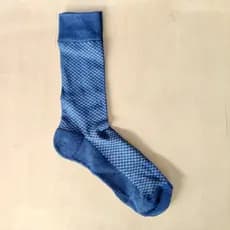 Qingdao meias masculinas de comércio exterior, meias masculinas, toalha azul escuro, espessada, estilo outono inverno, s