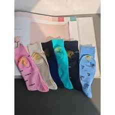 Meias de ouro masculinas de comércio exterior dos desenhos animados lagosta meias de tubo médio meias masculinas colorid