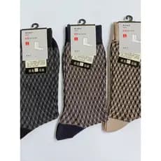 Masculino fino mercerizado algodão pequeno quadrado tridimensional meias desodorante cinza escuro verão respirável meado