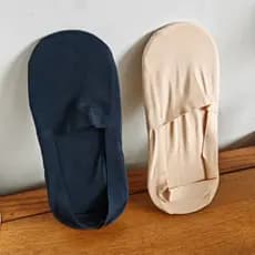 Homens boca rasa algodão primavera verão tom de pele fina azul escuro Silicone colocar meias japonesas All-Match invisív