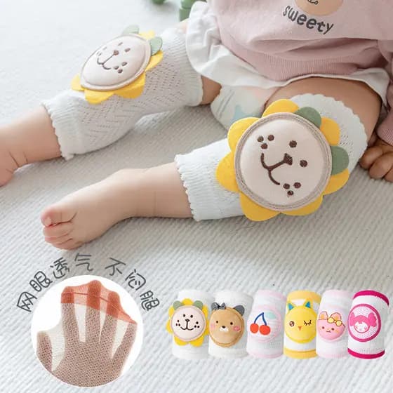 Joelheiras para bebês, resistentes a choques, engatinhando, verão, estilo fino, crianças, não estrague as pernas, crianç