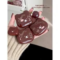 Leemember leemember vinho tinto lábio bochecha Multi-Purpose creme batom creme Blush cinza rosa rosa café cor reparação