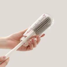 Escova de copo de Silicone escova de garrafa de bebê alça longa sem ângulo morto copo de água limpeza ferramenta útil co