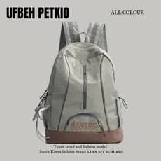 UFBEH PETKIO americano Retro mochila júnior estudante universitário mochila masculina viagem grande capacidade mochila f