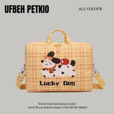 UFBEH PETKIO Bolsa para Laptop fofa de desenho animado feminina 47 cm Lenovo air14 Apple Notebook 52 cm à prova d'água p