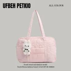 UFBEH PETKIO coreano de curta distância portátil viagem passeio grande capacidade mamãe saco capa carrinho sacola mochil