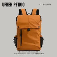 UFBEH PETKIO mochila de grande capacidade, bolsa de montanhismo para viagem de curta distância, estilo unissex, mochila