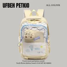 Mochila de alta qualidade 2025 novo estilo feminino estudante universitário bolsa escolar bolsa de computador mochila de