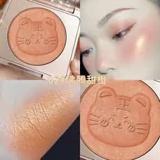 Querida menina Blush perolado fino piscando Natural Nude maquiagem leite damasco cor Rouge sombra em relevo rosa laranja