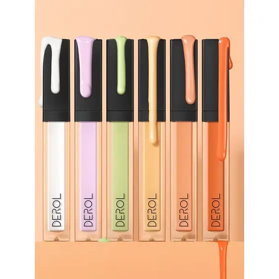 DEROL base verde laranja mistura base líquida corretivo correção Natural tom de pele tonificação de sangue vermelho base