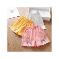 Meninas Shorts roupas de verão 2025 novo estilo moda meninas crianças bebê verão exterior Wear All-Match calças finas na